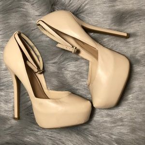 Wild Diva | Shoes | Womens Nude Platform Heels | Poshmark